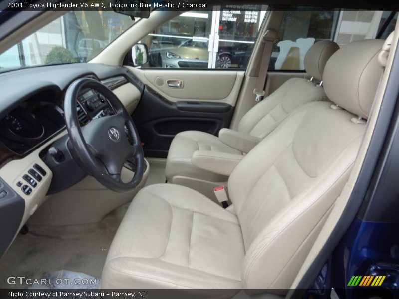 Indigo Ink Blue Metallic / Charcoal 2001 Toyota Highlander V6 4WD