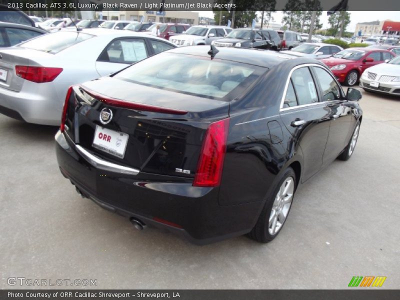 Black Raven / Light Platinum/Jet Black Accents 2013 Cadillac ATS 3.6L Luxury