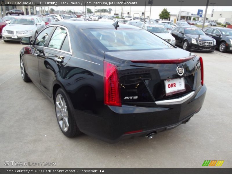 Black Raven / Light Platinum/Jet Black Accents 2013 Cadillac ATS 3.6L Luxury