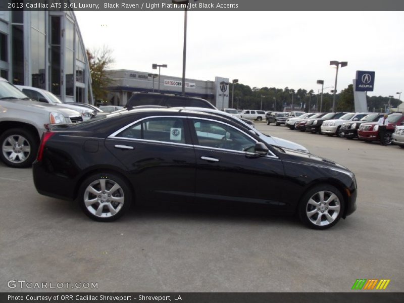 Black Raven / Light Platinum/Jet Black Accents 2013 Cadillac ATS 3.6L Luxury