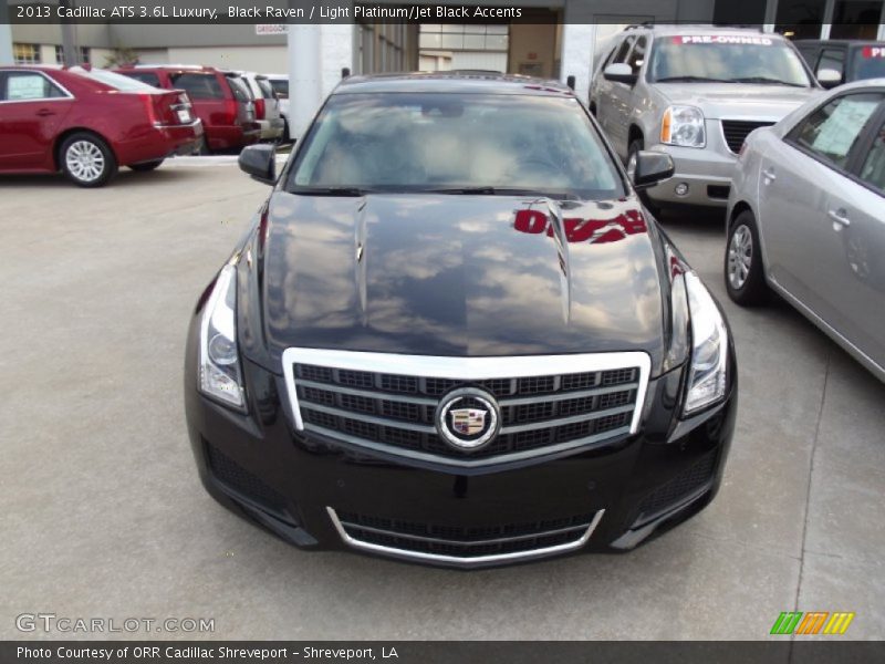 Black Raven / Light Platinum/Jet Black Accents 2013 Cadillac ATS 3.6L Luxury
