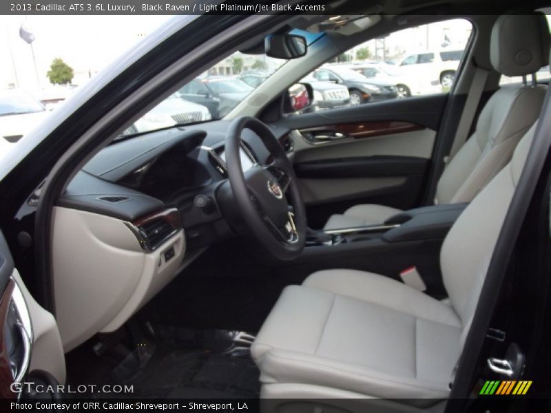  2013 ATS 3.6L Luxury Light Platinum/Jet Black Accents Interior