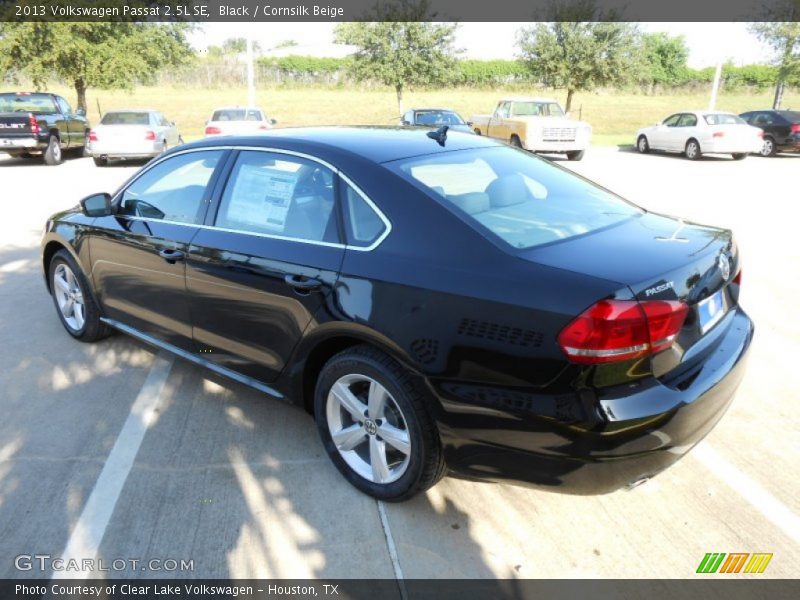 Black / Cornsilk Beige 2013 Volkswagen Passat 2.5L SE
