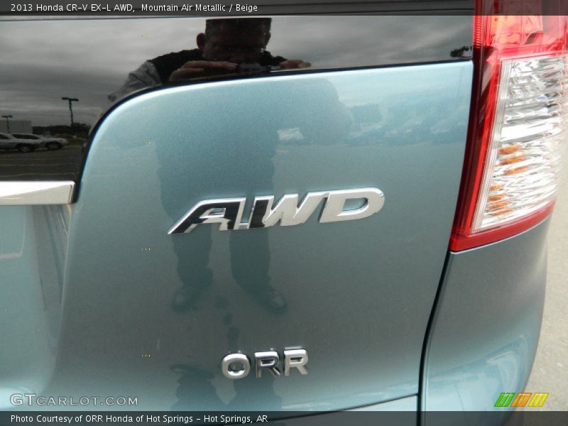 Mountain Air Metallic / Beige 2013 Honda CR-V EX-L AWD