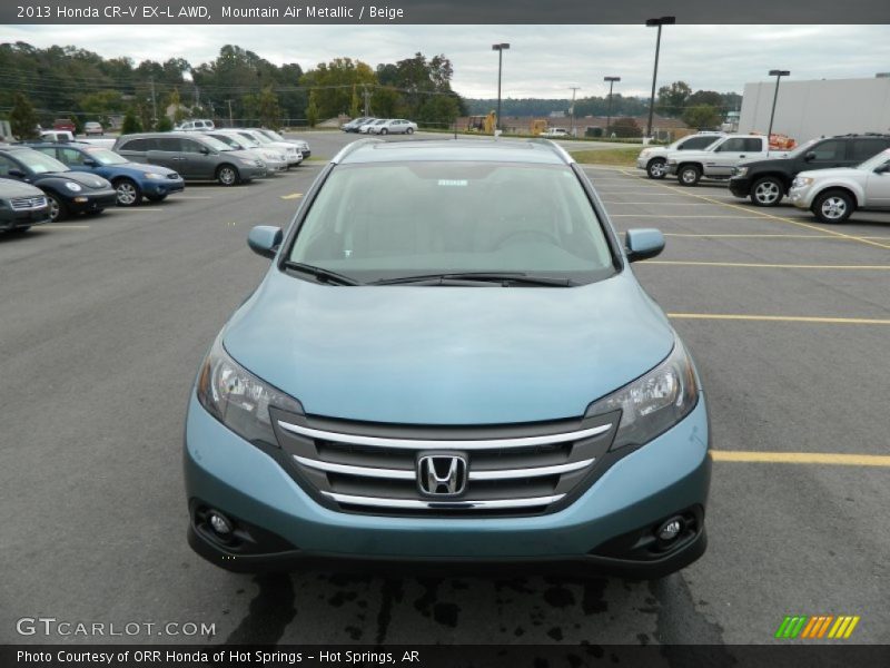 Mountain Air Metallic / Beige 2013 Honda CR-V EX-L AWD