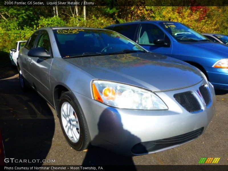 Liquid Silver Metallic / Ebony 2006 Pontiac G6 Sedan