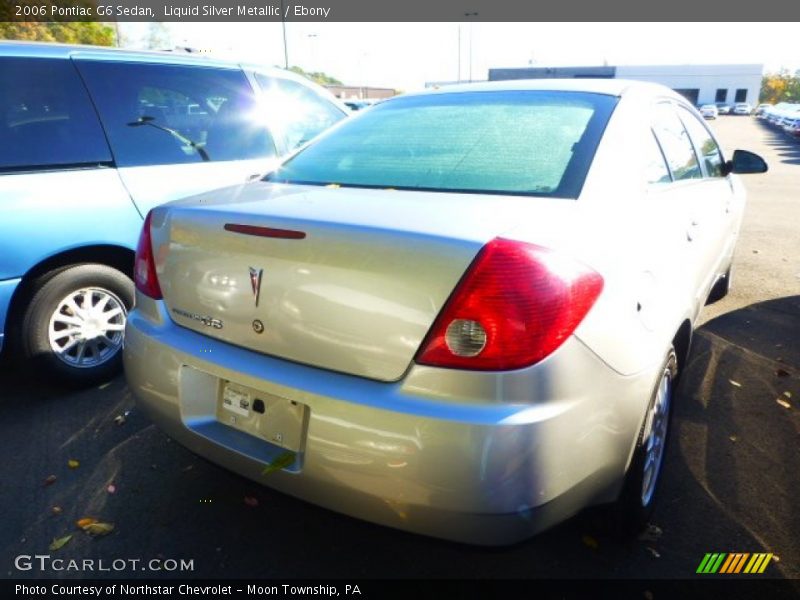 Liquid Silver Metallic / Ebony 2006 Pontiac G6 Sedan