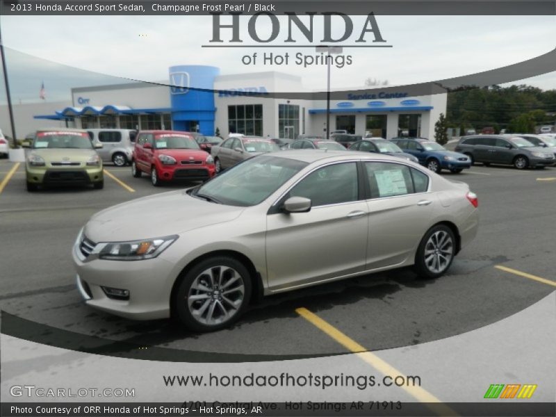 Champagne Frost Pearl / Black 2013 Honda Accord Sport Sedan