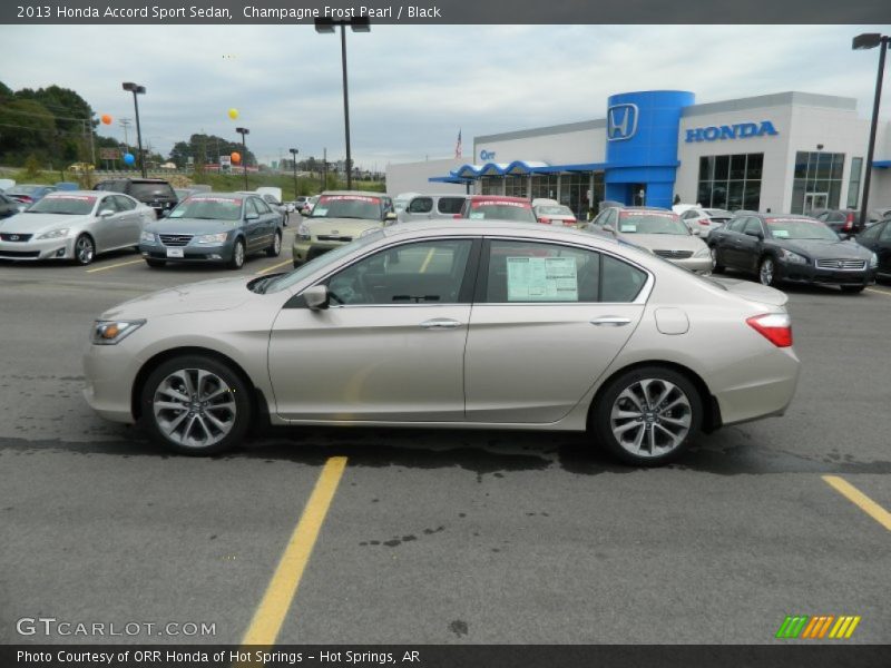 Champagne Frost Pearl / Black 2013 Honda Accord Sport Sedan