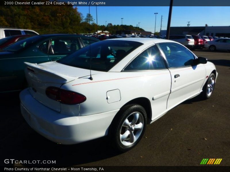 Bright White / Graphite 2000 Chevrolet Cavalier Z24 Coupe