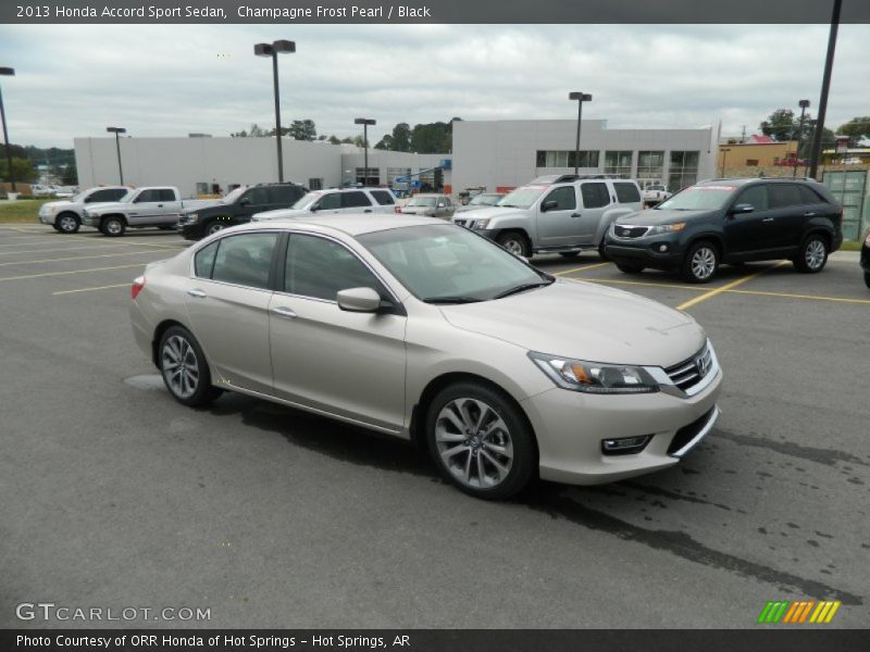 Champagne Frost Pearl / Black 2013 Honda Accord Sport Sedan