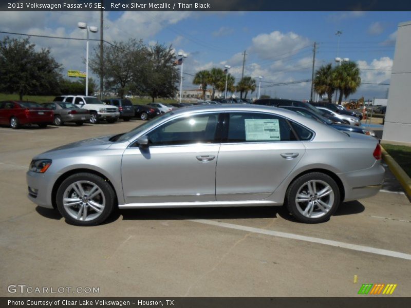 Reflex Silver Metallic / Titan Black 2013 Volkswagen Passat V6 SEL