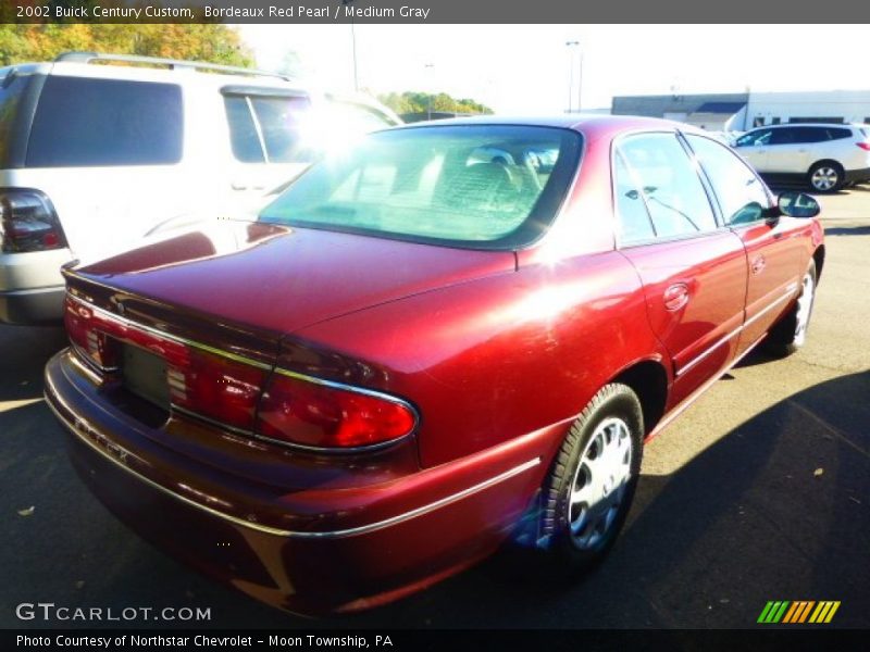 Bordeaux Red Pearl / Medium Gray 2002 Buick Century Custom
