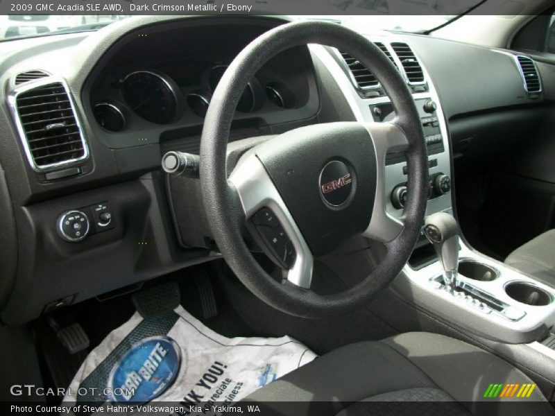 Dark Crimson Metallic / Ebony 2009 GMC Acadia SLE AWD