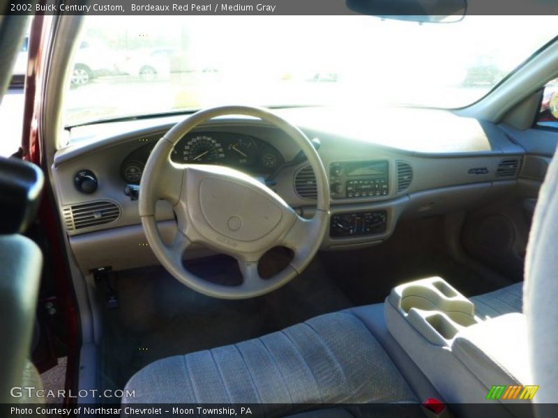 Bordeaux Red Pearl / Medium Gray 2002 Buick Century Custom