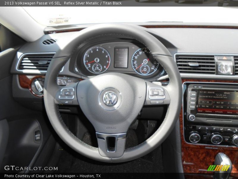 Reflex Silver Metallic / Titan Black 2013 Volkswagen Passat V6 SEL