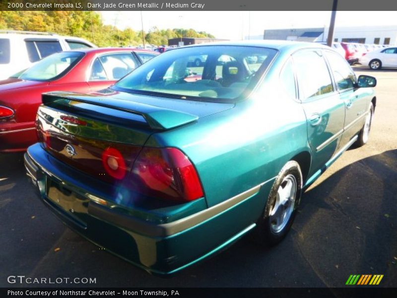 Dark Jade Green Metallic / Medium Gray 2000 Chevrolet Impala LS