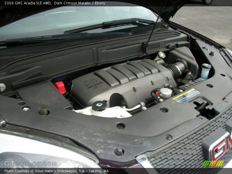 Dark Crimson Metallic / Ebony 2009 GMC Acadia SLE AWD