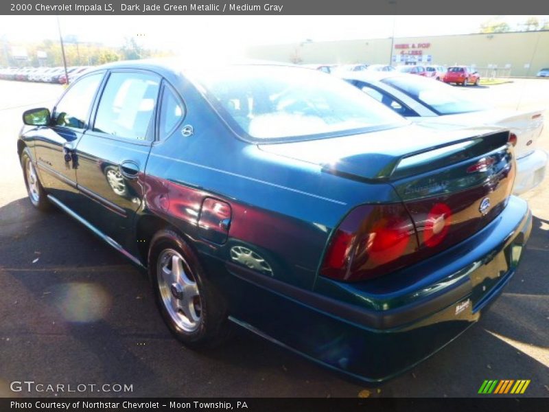 Dark Jade Green Metallic / Medium Gray 2000 Chevrolet Impala LS