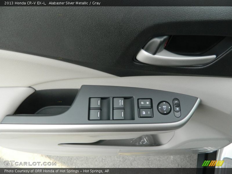 Alabaster Silver Metallic / Gray 2013 Honda CR-V EX-L