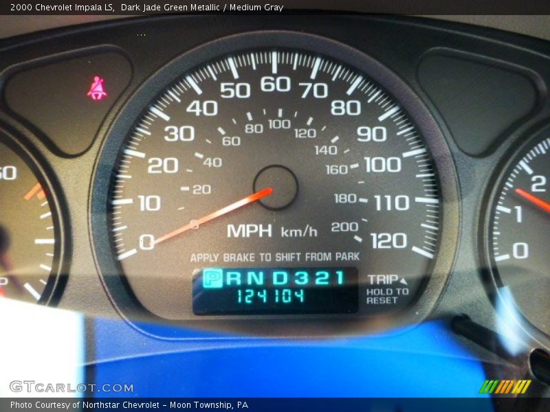 Dark Jade Green Metallic / Medium Gray 2000 Chevrolet Impala LS
