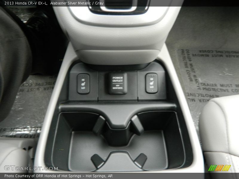 Alabaster Silver Metallic / Gray 2013 Honda CR-V EX-L