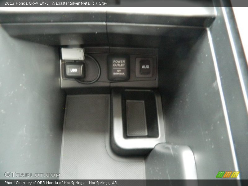 Alabaster Silver Metallic / Gray 2013 Honda CR-V EX-L
