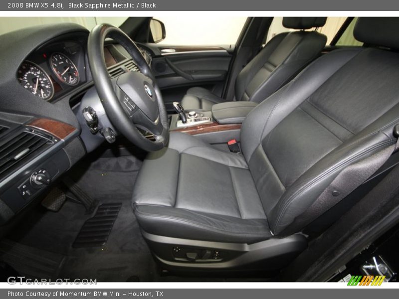 Black Sapphire Metallic / Black 2008 BMW X5 4.8i