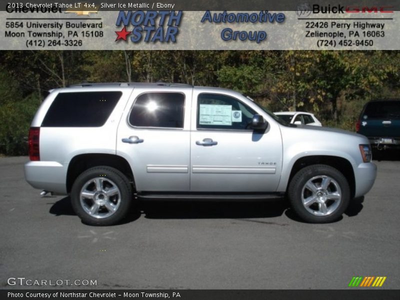 Silver Ice Metallic / Ebony 2013 Chevrolet Tahoe LT 4x4