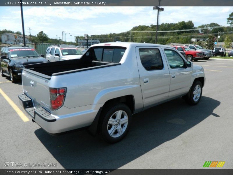 Alabaster Silver Metallic / Gray 2012 Honda Ridgeline RTL