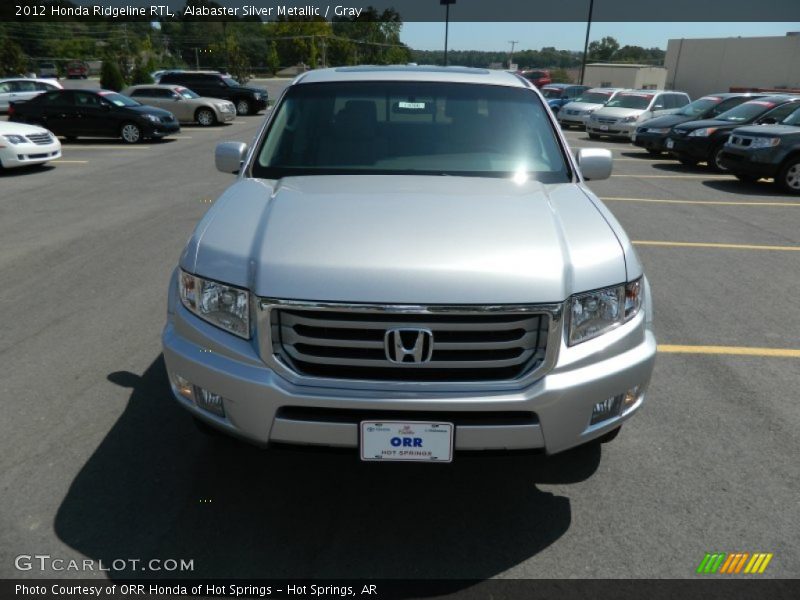 Alabaster Silver Metallic / Gray 2012 Honda Ridgeline RTL