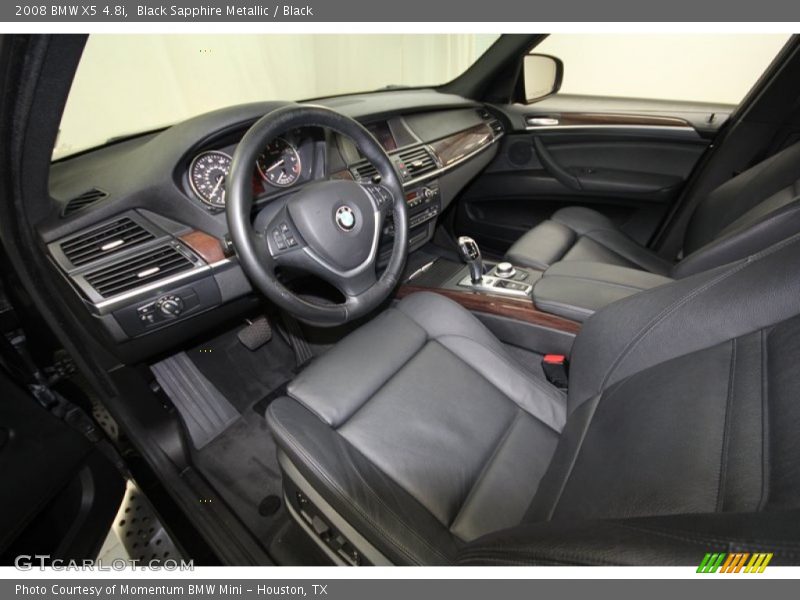 Black Sapphire Metallic / Black 2008 BMW X5 4.8i