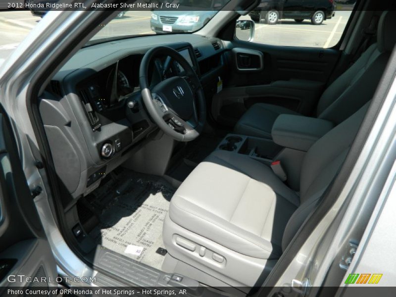 Alabaster Silver Metallic / Gray 2012 Honda Ridgeline RTL