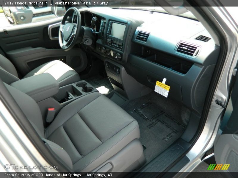 Alabaster Silver Metallic / Gray 2012 Honda Ridgeline RTL