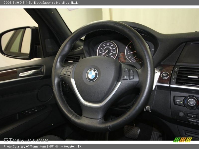 Black Sapphire Metallic / Black 2008 BMW X5 4.8i