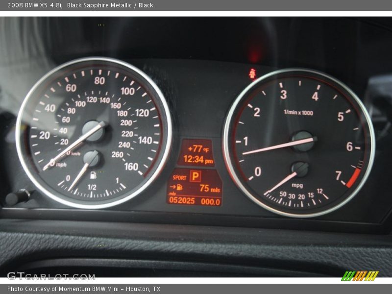 Black Sapphire Metallic / Black 2008 BMW X5 4.8i