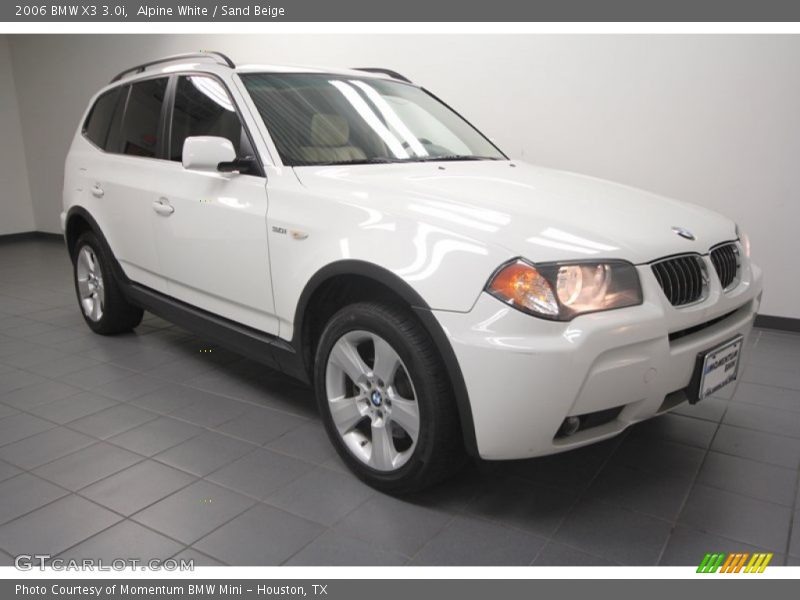Alpine White / Sand Beige 2006 BMW X3 3.0i
