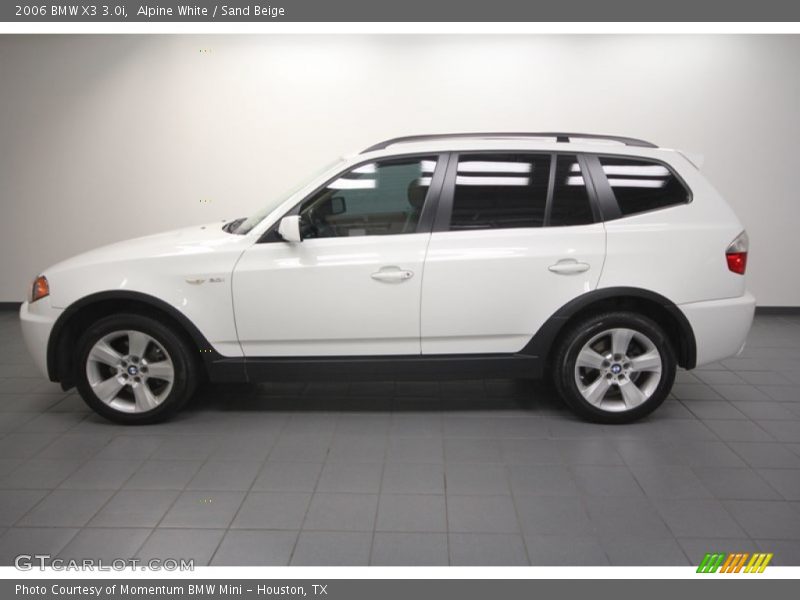 Alpine White / Sand Beige 2006 BMW X3 3.0i