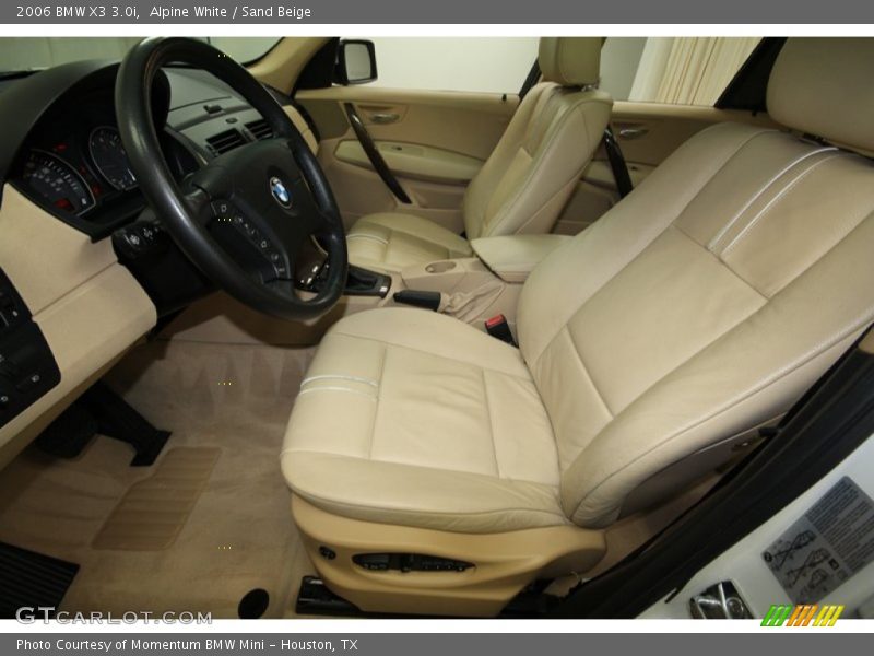 Alpine White / Sand Beige 2006 BMW X3 3.0i