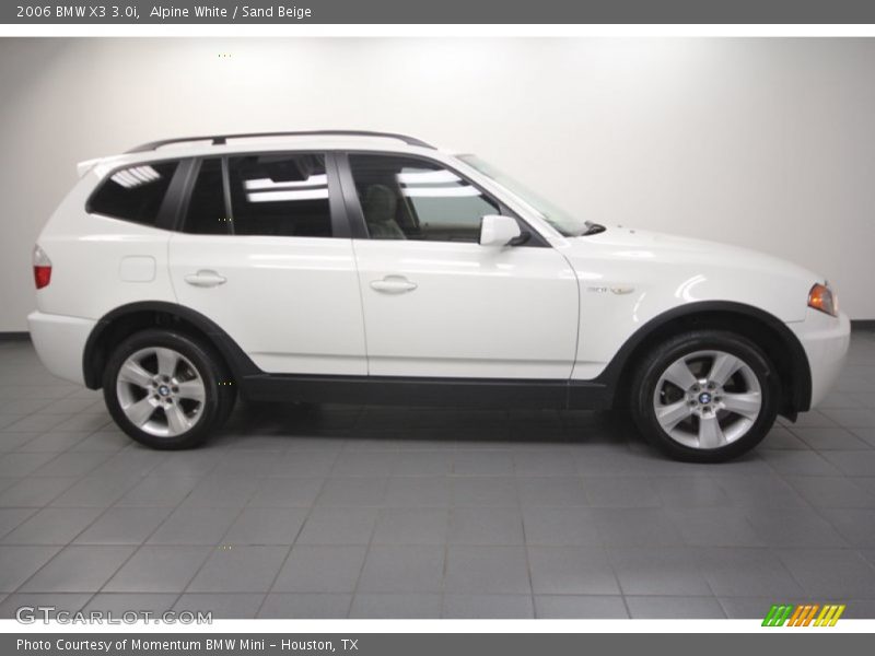 Alpine White / Sand Beige 2006 BMW X3 3.0i