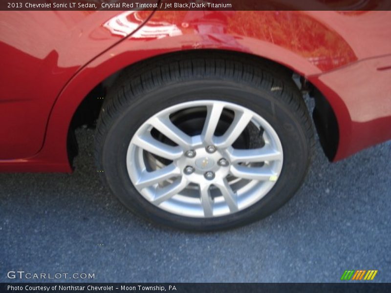 Crystal Red Tintcoat / Jet Black/Dark Titanium 2013 Chevrolet Sonic LT Sedan