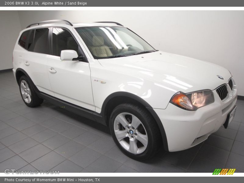 Alpine White / Sand Beige 2006 BMW X3 3.0i