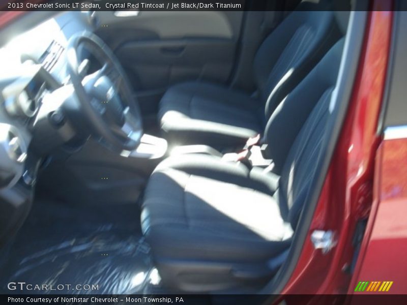Crystal Red Tintcoat / Jet Black/Dark Titanium 2013 Chevrolet Sonic LT Sedan