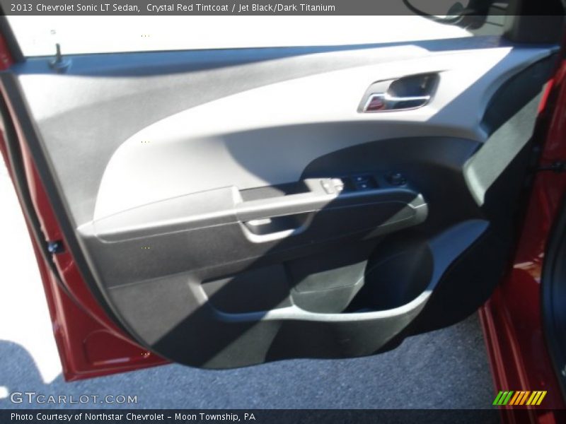 Crystal Red Tintcoat / Jet Black/Dark Titanium 2013 Chevrolet Sonic LT Sedan