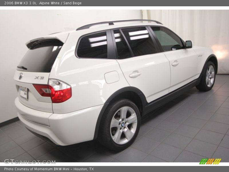 Alpine White / Sand Beige 2006 BMW X3 3.0i