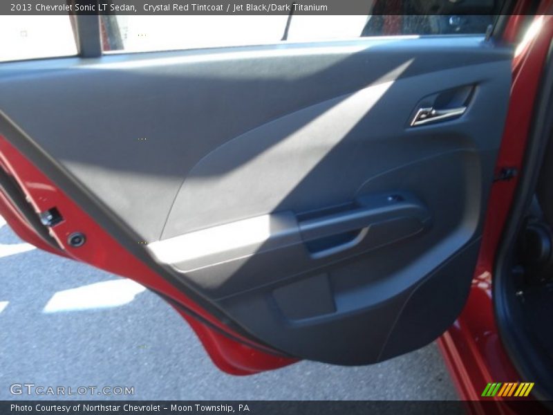 Crystal Red Tintcoat / Jet Black/Dark Titanium 2013 Chevrolet Sonic LT Sedan