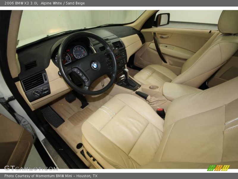 Alpine White / Sand Beige 2006 BMW X3 3.0i