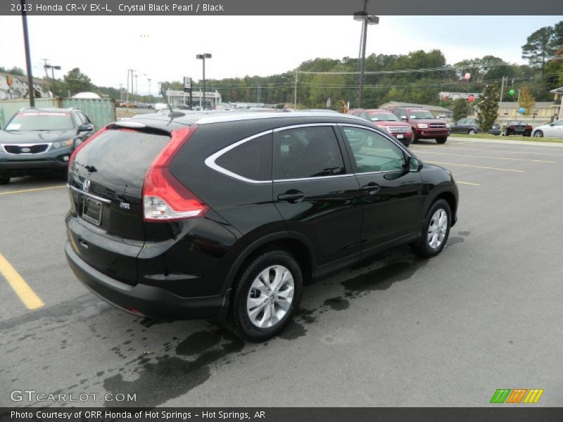 Crystal Black Pearl / Black 2013 Honda CR-V EX-L