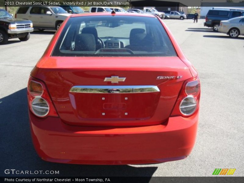Victory Red / Jet Black/Dark Titanium 2013 Chevrolet Sonic LT Sedan