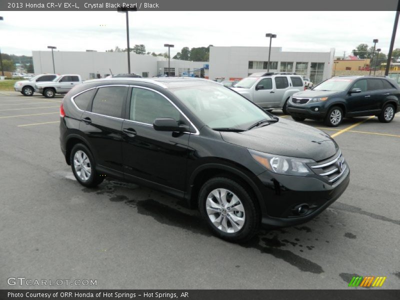 Crystal Black Pearl / Black 2013 Honda CR-V EX-L